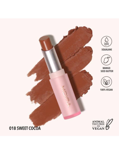 MOIRA Signature Lipstick 018 Sweet Cocoa