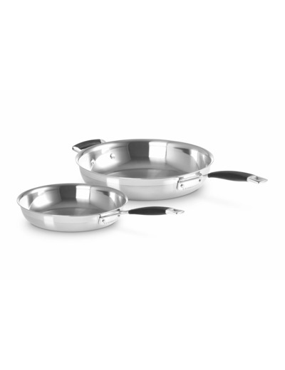 3-ply Stainless Steel Frying Pan Set of 2