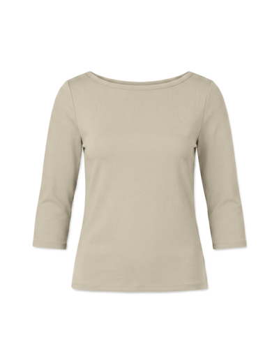 Tight Fit Boat Neck 3/4 Sleeves (3/4)