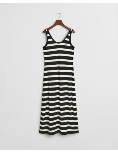 Striped Fluid Jersey Dress