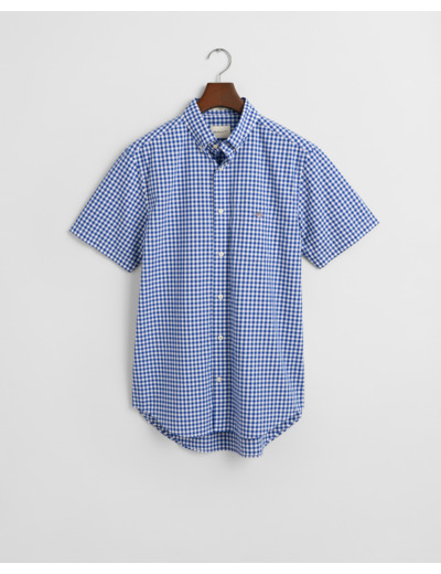 Reg Poplin Gingham SS Shirt