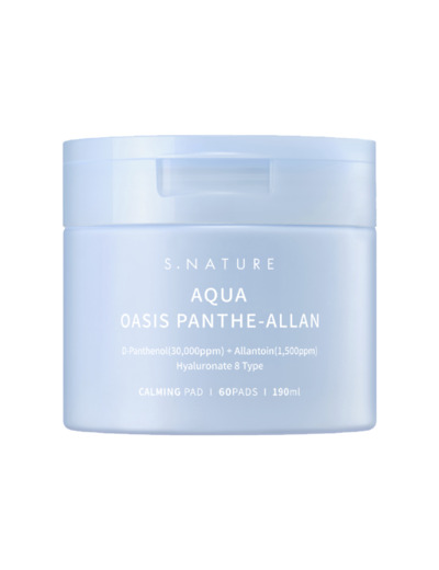 S.NATURE AQUA OASIS PANTHE-ALLAN CALMING PAD 190ml / 60pcs