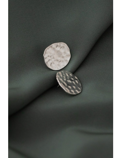 sculptural earrings silver