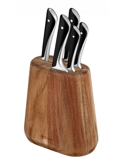 Jamie Oliver Knife set 5pcs ON Chef 15cm + Paring 9cm + Utility 12cm + Santoku 16,5cm + Bread 20cm