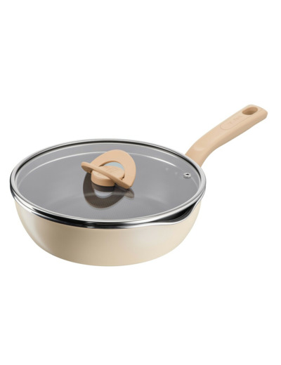 One Pick Pot Pan 24 cm w. lid, vanilla
