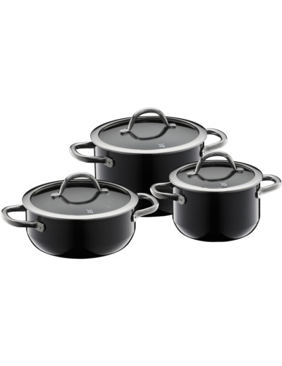 Fusiontec Element 3 pcs. set (HC 16/20 and LC 20 cm). w. 3 lids, black