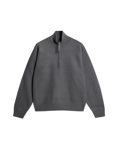 Bon Boiled Wool Quarter Zip FMKW12668 U254