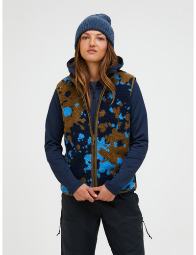 W Graphic Pile Vest