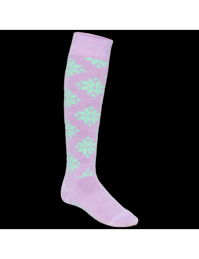 Rose Wool Ski Socks - 65% Merino Wool