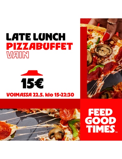 Late Lunch pizzabuffet 15€