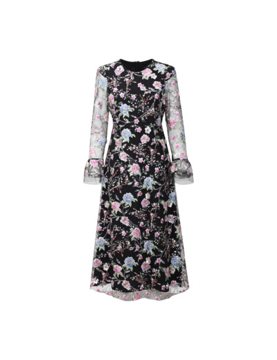 Queenie Dress Black Multi