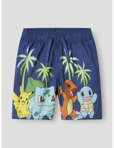 NKMPMACSEN POKEMON SWIMSHORTS SKY