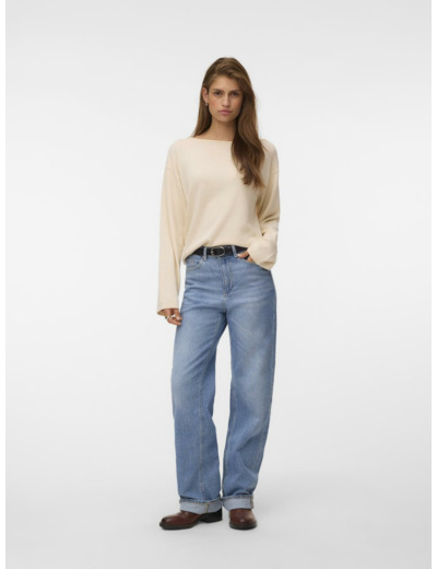 Loose Fit Boat Neck Long Sleeves (L/S)