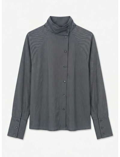 Loose Fit Band Collar Long Sleeves (L/S)