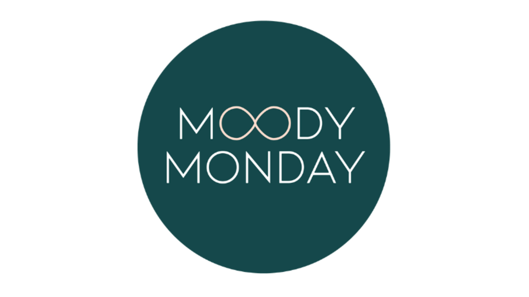 Moody Monday logo in an olive green circle