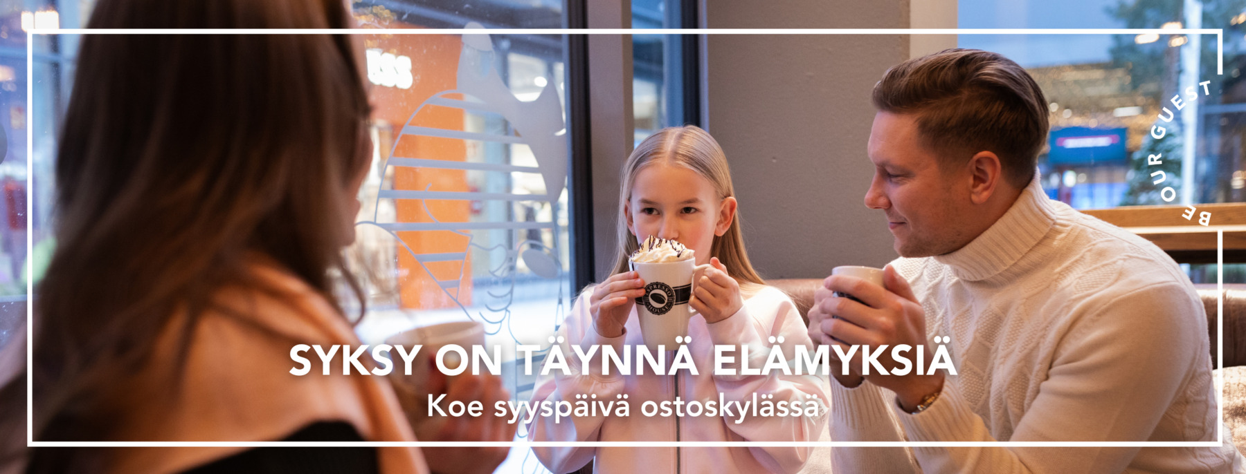 Koe syyspäivä ostoskylässä