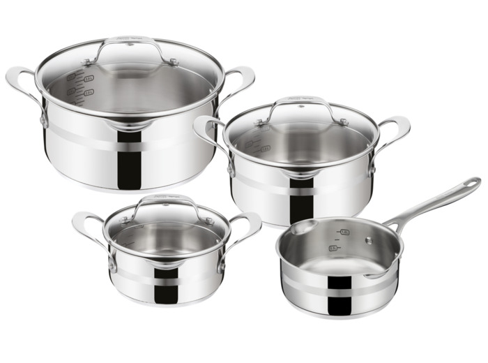 JO Cook Smart set 7 pcs. (Saucepan 16 cm, Stewpots 16/20/24 cm w. 3 lids)