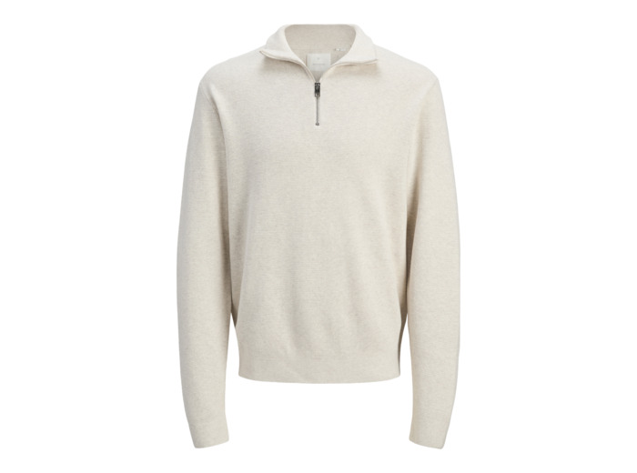 Knit with zipper