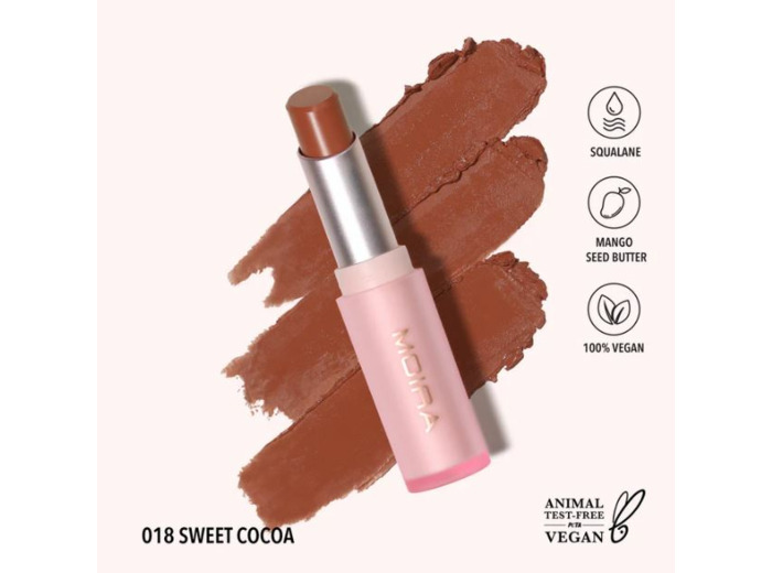MOIRA Signature Lipstick 018 Sweet Cocoa