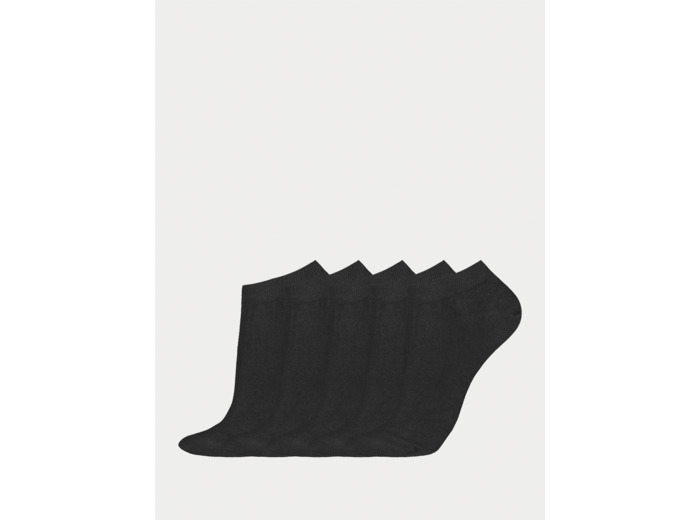 COTTON BASIC SNEAKERS sukat, 5 paria - musta