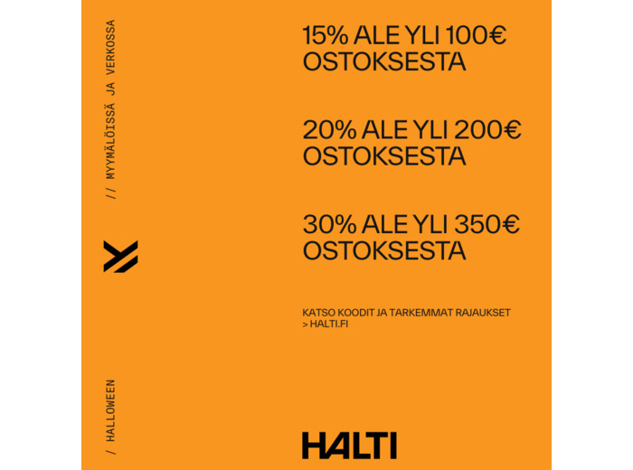 Halti halloween lisäalennuskampanja