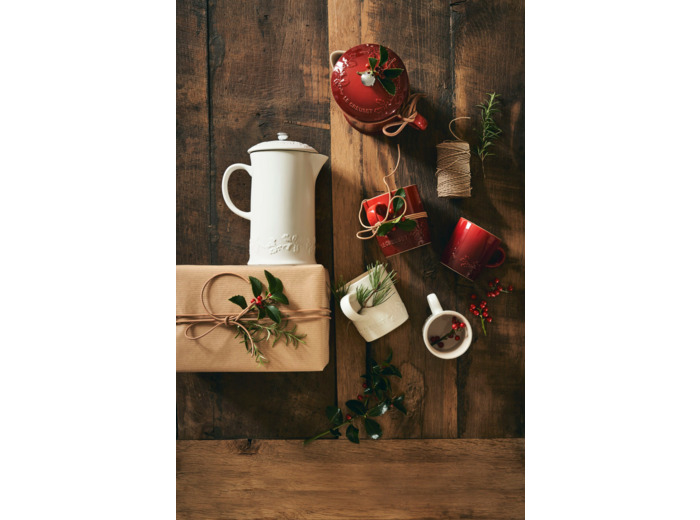 Stoneware Holly Cafetiere