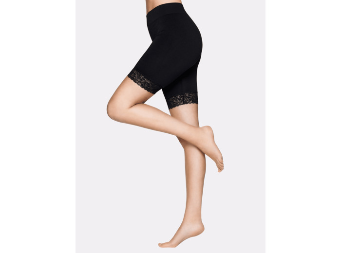 SEAMLESS LACE SHORT leggingsit - musta