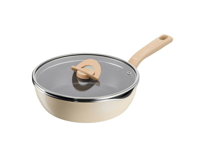 One Pick Pot Pan 24 cm w. lid, vanilla