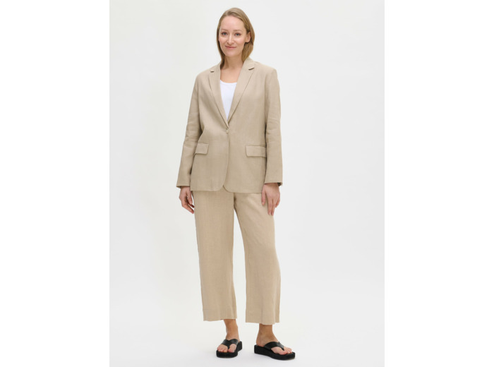 SAARI culottes-pellavahousut - beige