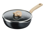 One Pick Pot Pan 24 cm w. lid, black