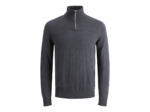 Knit with zipper