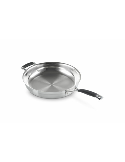 3-ply Stainless Steel Frying Pan with Helper Handle