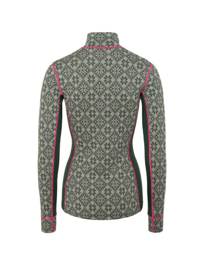 Rose Half Zip Baselayer Top - 100% Merino Wool