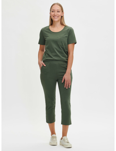BASIC 7/8-leggingsit - tummanvihreä