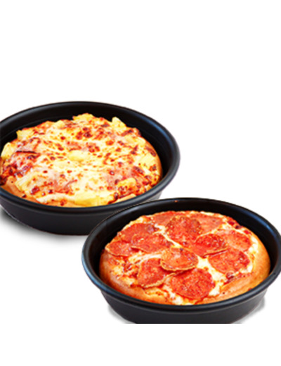 Kaksi Mini Pan Pizzaa 10€