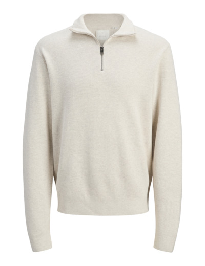 Knit with zipper