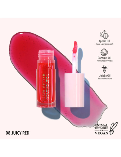 MOIRA Glow Getter Hydrating Oil 008 Juicy Red