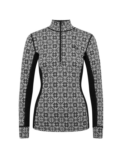 Rose Half Zip Baselayer Top - 100% Merino Wool