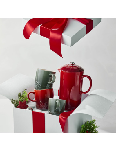 Stoneware Holly Cafetiere