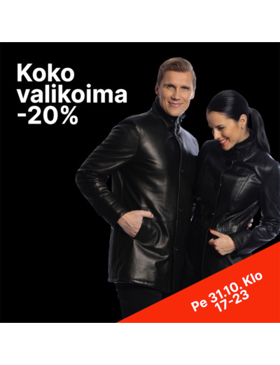 20% lisäalennus koko valikoimasta