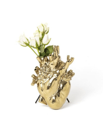 SELETTI Love in Bloom Gold Vase