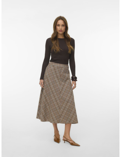 VMCELESTE MW LONG CHECK SKIRT