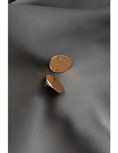 sculptural earrings gold