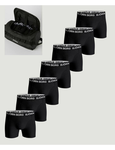 COTTON STRETCH BOXER 7p + WASH BAG