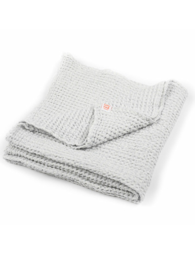 WAFFLE TOWEL GREY MELANGE LARGE