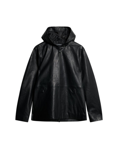 Hadley Leather Hoody Jacket FMLW12775 9999
