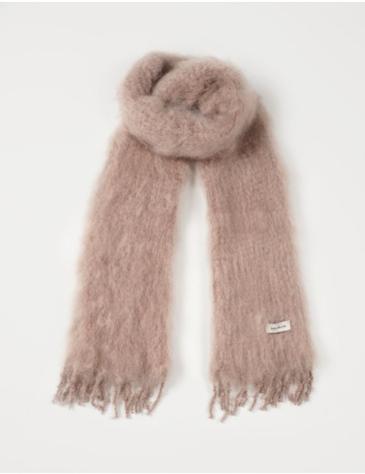 BALMUIR, Aurora kid mohair -huivi, 35x160cm, mink